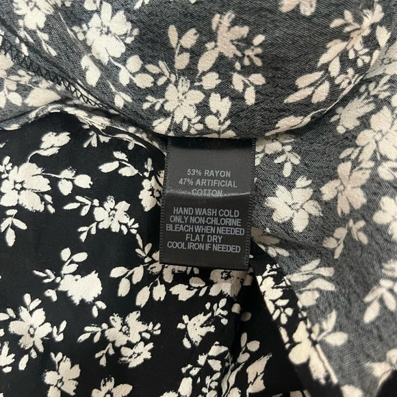 Lulus Lily Jane Black and White Floral Print Maxi Dress Size XS - Picture 10 of 11